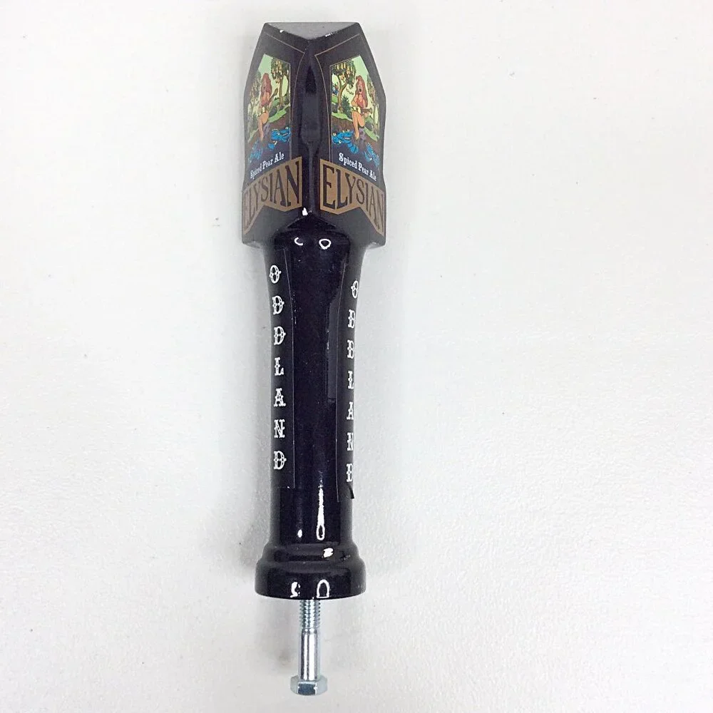 Elysian Spiced Pear Ale Oddland Beer Tap Handle Seattle Washington Wood 10